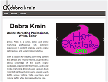 Tablet Screenshot of debrakrein.com